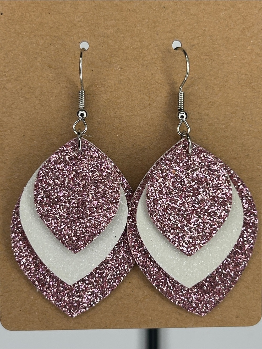 *LAST SET* Mini Faux Earrings Sparkle Triple Layer
